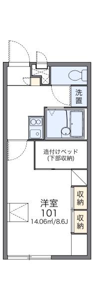 レオパレスコンフォールの間取り