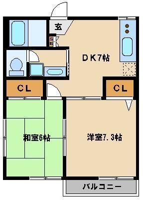 狭山市大字南入曽のアパートの間取り