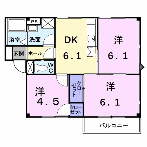 ＢＥＬＬ　ＣＩＴＹ　Ｃの間取り