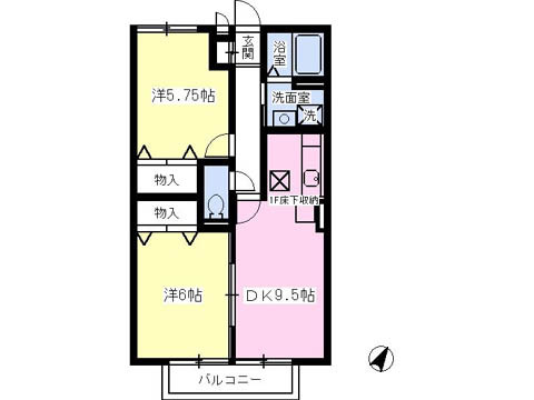 フォレスタ鎌倉Ａの間取り