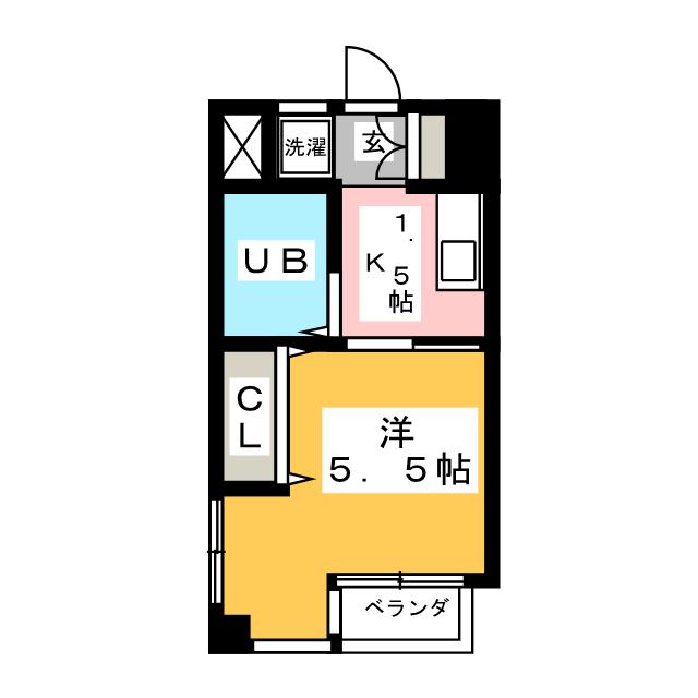 モンシェール岸谷の間取り