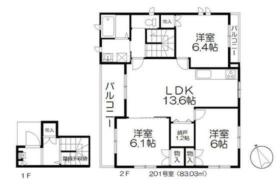 ボヌールの間取り