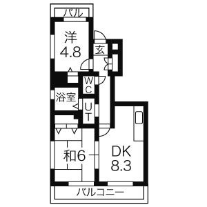 L.A上前津の間取り