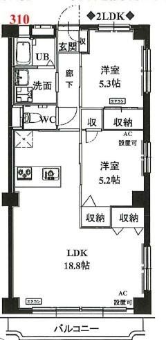 戸田市大字上戸田のマンションの間取り