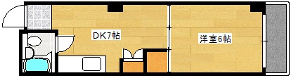 和秀三篠北町ビルの間取り