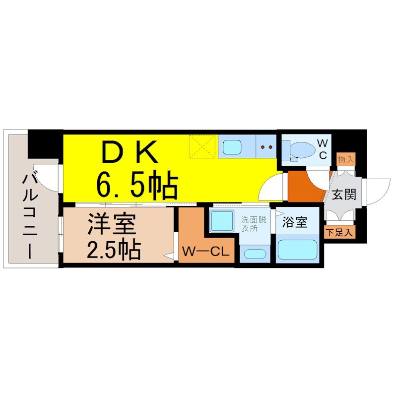 エステムコート名古屋サウスプレミオの間取り