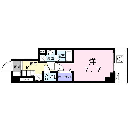 横須賀市小川町のマンションの間取り