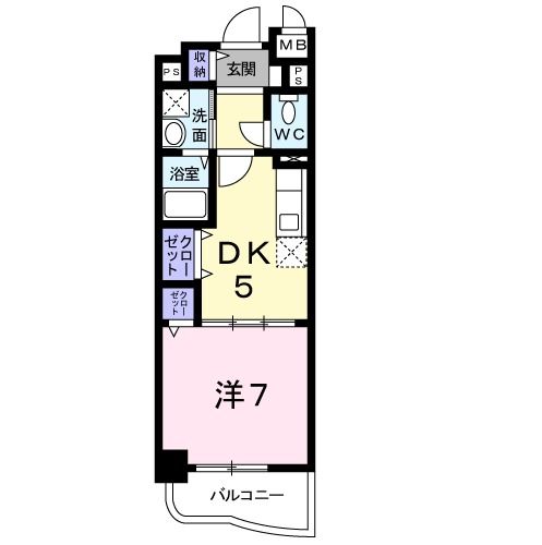 大和高田市永和町のマンションの間取り