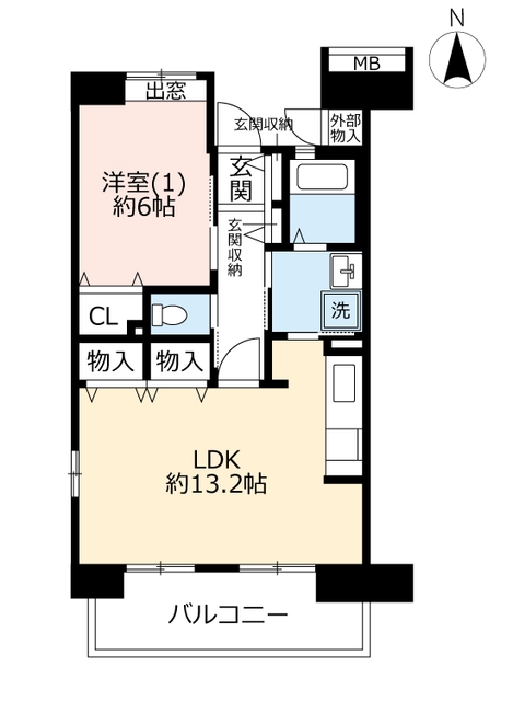 ＵＲコンフォール鶴瀬の間取り