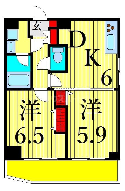 台東区下谷のマンションの間取り