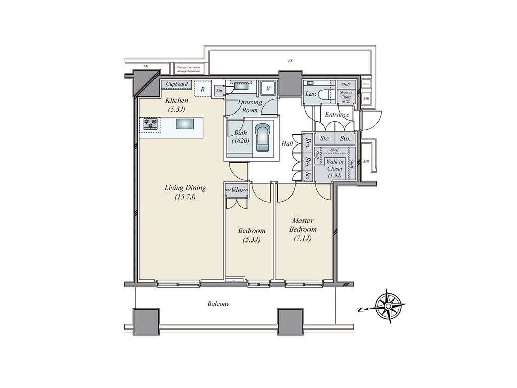 ＷＯＲＬＤ　ＴＯＷＥＲ　ＲＥＳＩＤＥＮＣＥの間取り