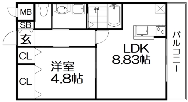 RAGLAN枚方の間取り