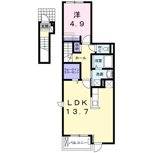 フェリオ若水の間取り