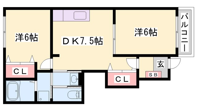 アルコバレーノIの間取り