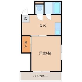 尼崎市南七松町のマンションの間取り