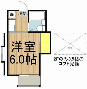 日野市新町のアパートの間取り