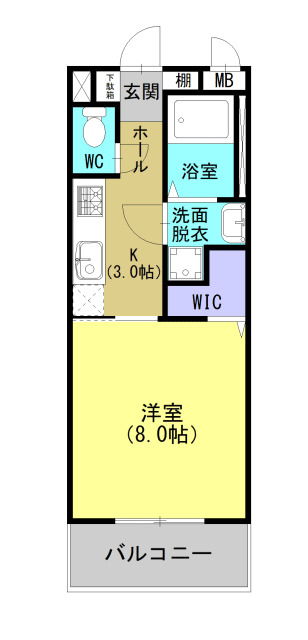 天草市亀場町亀川のアパートの間取り