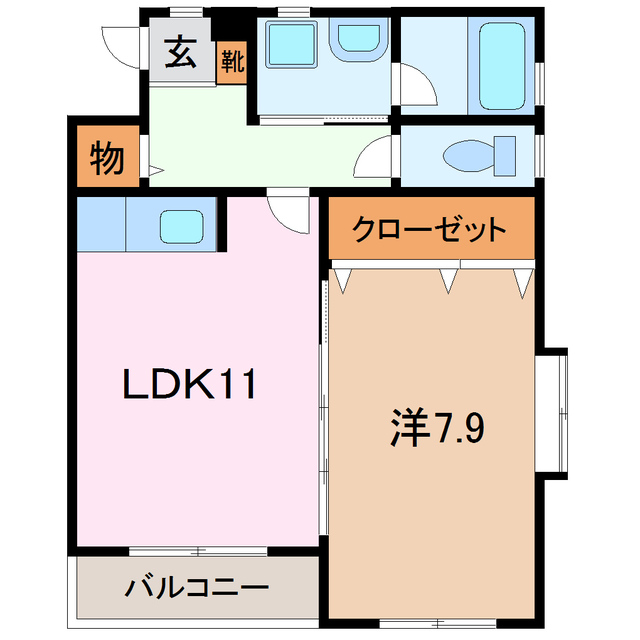 カーサデルソーレの間取り