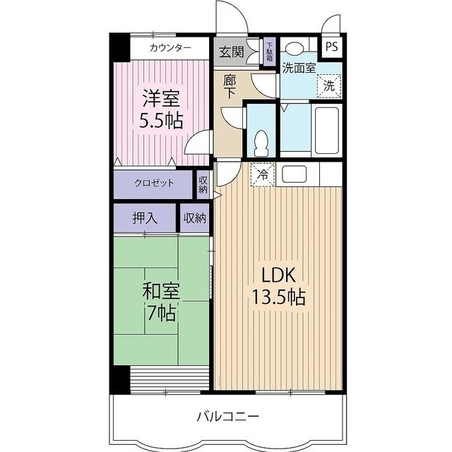 グリーンコート東岩槻の間取り