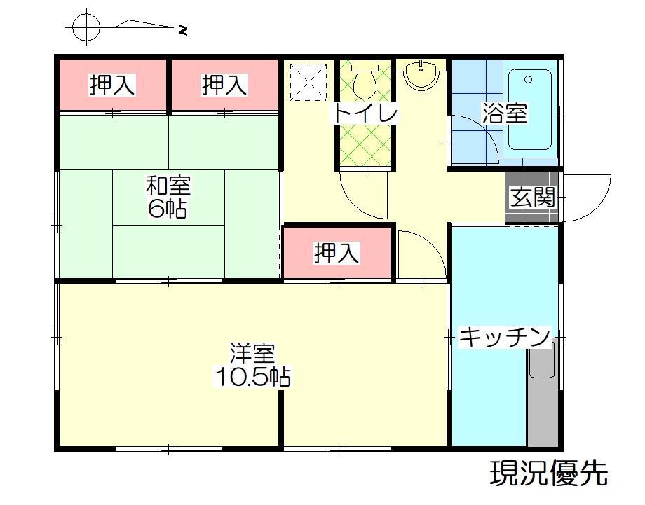 荒金アパートの間取り