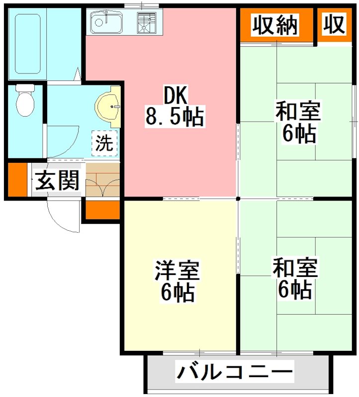 ＫＭハイツIVの間取り