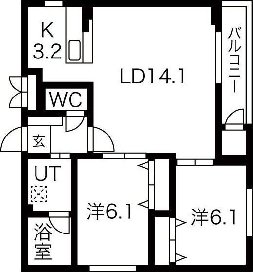 ＫＤＭハイツの間取り