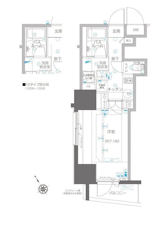 ZOOM川崎EASTの間取り