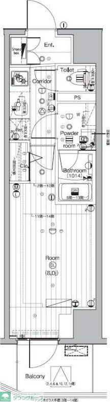 PREMIUMCUBE池袋要町の間取り