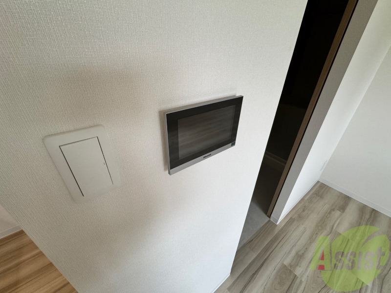 セキュリティ　インターホンです。オートロック付きで安心のマンションです。