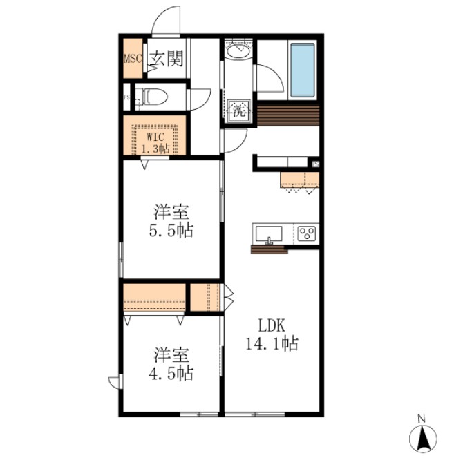 クレストの間取り