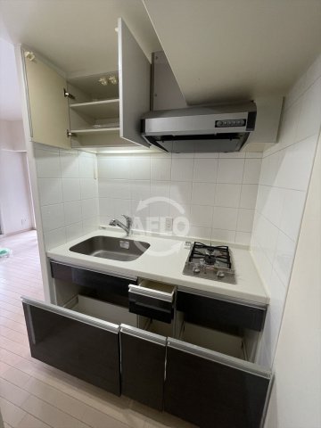 キッチン　ダイナシティ北浜　2口ガスシステムキッチン