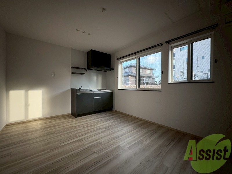 居室・リビング　８．７帖のＬＤＫです。広々としておりますね。