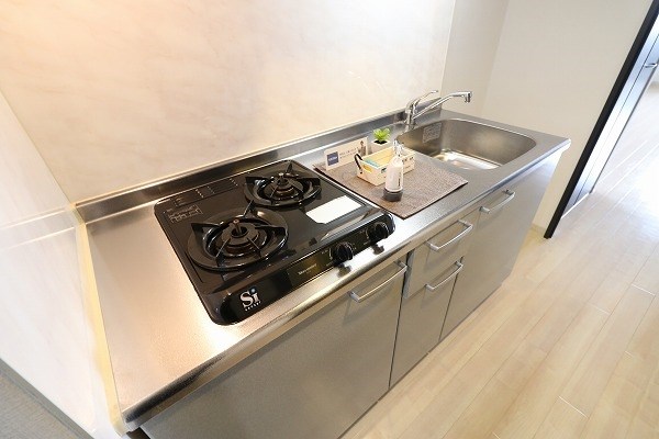キッチン　2口コンロ付キッチン