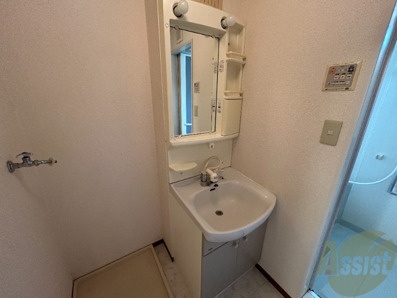 洗面設備　こちらは洗面台になります。シャンプードレッサー仕様です。