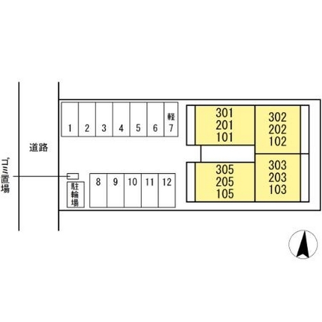 駐車場　駐車場配置図