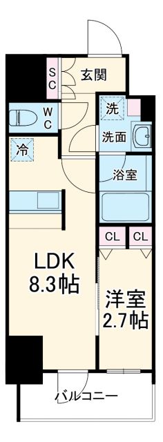 ルネフラッツ庄内通駅前の間取り写真