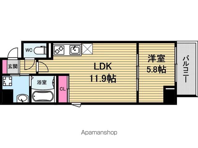 Residence Tresor Dieuの間取り写真