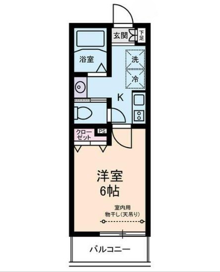 ＪＲ高崎線 尾久駅 徒歩9分 3階建 築4年の間取り写真