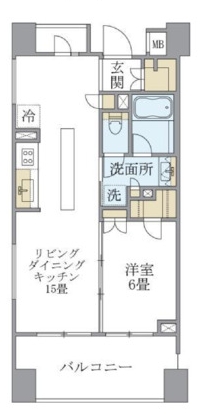 アパートメンツ三田の間取り写真