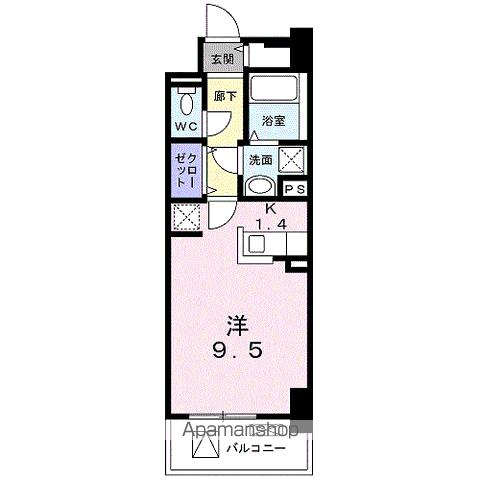 西武新宿線 本川越駅 徒歩8分 10階建 築7年の間取り写真