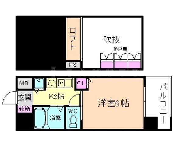 エステムコート梅田東アクアパレスの間取り写真