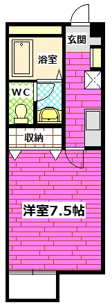 フォブール高志の間取り写真