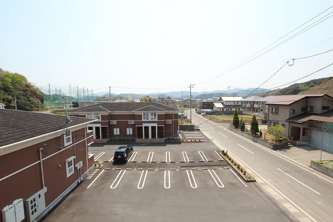 眺望　バルコニーから