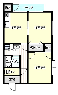 ハイツ市川の間取り