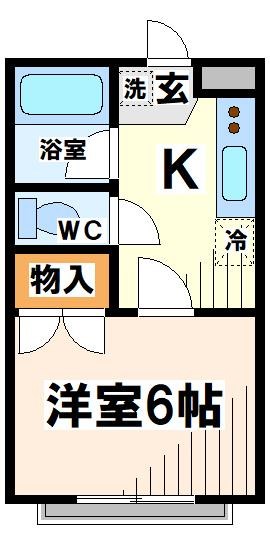 府中市片町のマンションの間取り