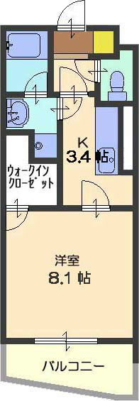 クレインアヴェニューの間取り