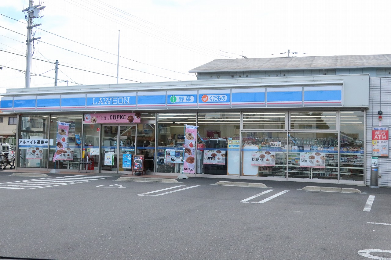 コンビニ　ローソン丸亀津森町店（コンビニ）まで406m