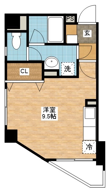 長崎市上田町のマンションの間取り