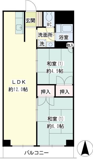 コーポ柳町の間取り