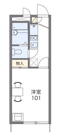 レオパレスリブェール岩崎の間取り